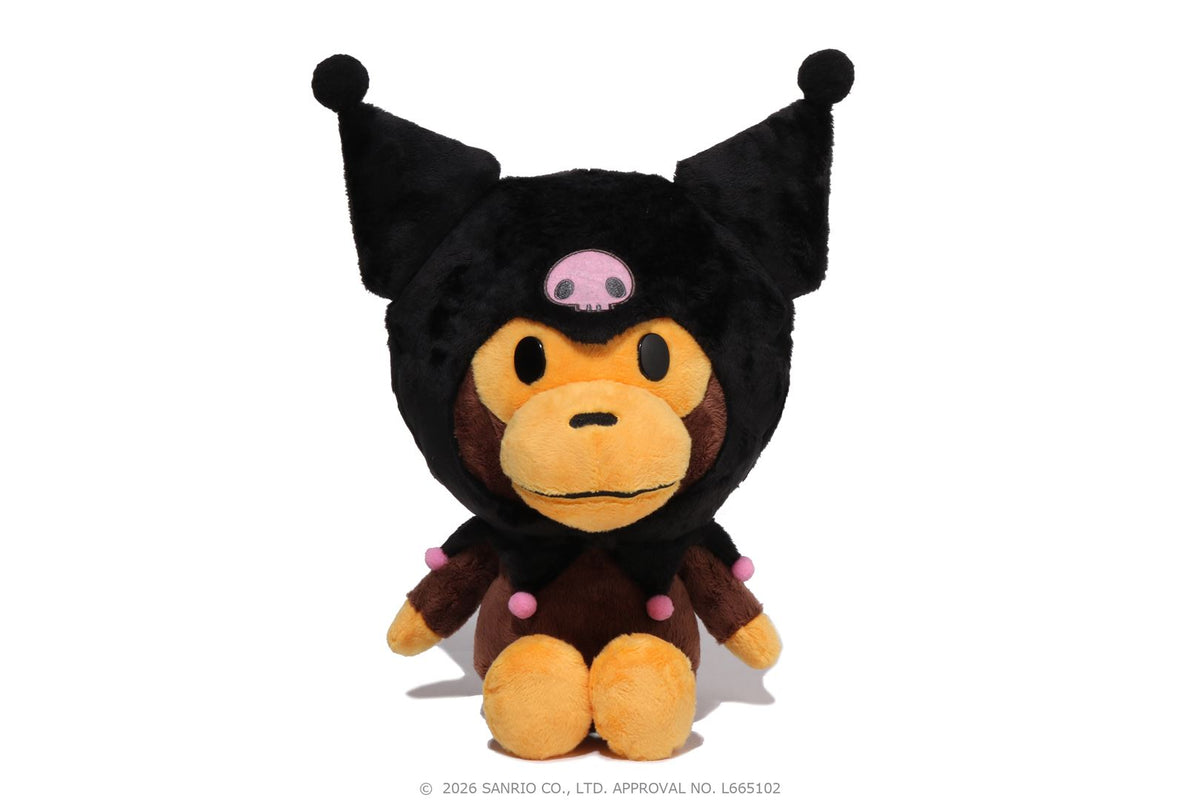 パ*ー様 BAPE X KUROMI PLUSH DOLL サンリオ　ぬいぐるみ BAPE X KUROMI 】PLUSH DOLL | bape.com