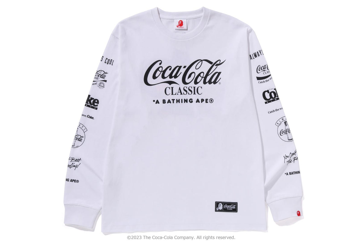 A Bathing Ape BAPE x Coca Cola store 2016 collab T-Shirt White Made In Japan