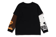 BABY MILO SKULL LAYERED SLEEVES LS TEE