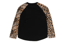 WILD LEOPARD PATTERN BABY MILO RAGLAN LS TEE