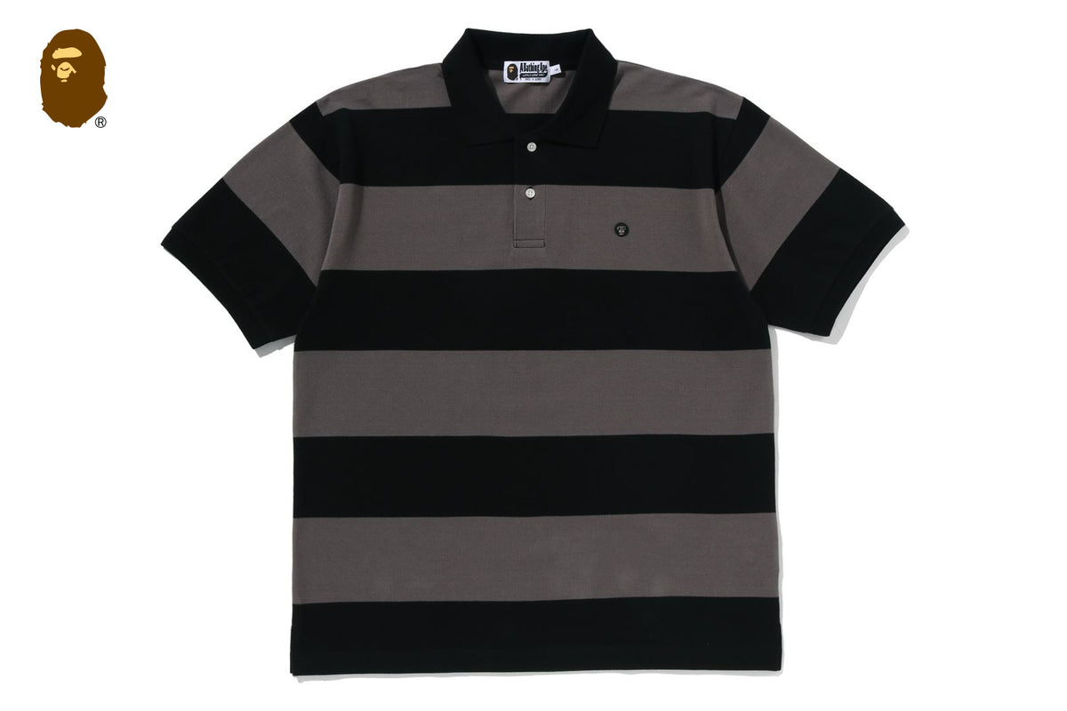 MILO ONE POINT STRIPE RELAXED FIT POLO | bape.com