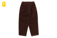 ONE POINT CORDUROY CURVED PANTS