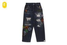 BABY MILO FRIENDS DENIM PRINT SWEAT PANTS