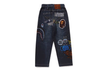 BABY MILO FRIENDS DENIM PRINT SWEAT PANTS