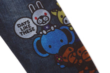 BABY MILO FRIENDS DENIM PRINT SWEAT PANTS