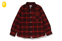 CHECK BABY MILO EMBROIDERY PRINT SHIRT