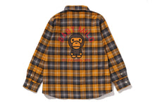 CHECK BABY MILO EMBROIDERY PRINT SHIRT