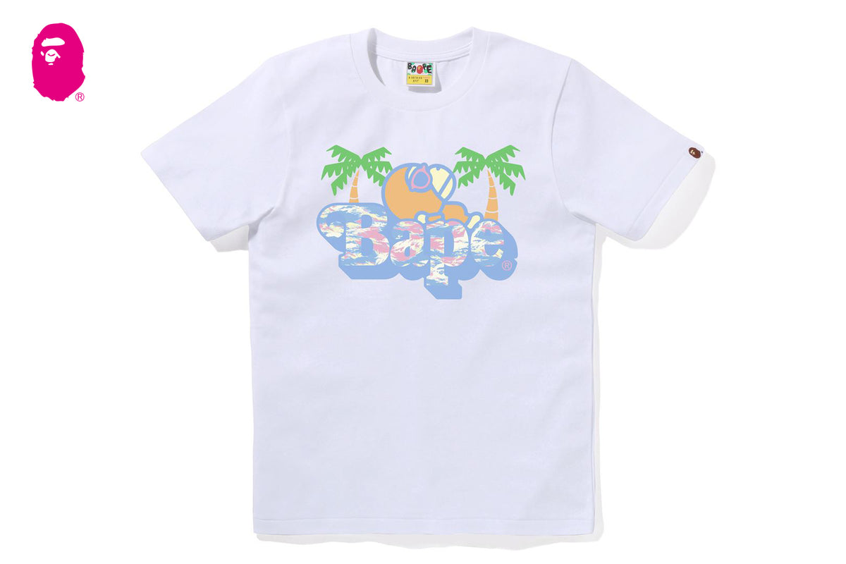 【BAPE】PALM TREE PATTERN MILO ON BAPE TEE 要在庫確認 PALM TREE PATTERN MILO ON BAPE TEE | bape.com