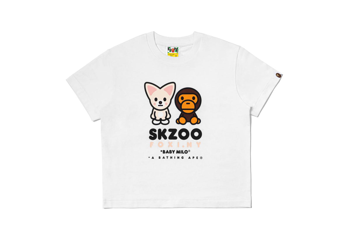 BAPE X STRAY KIDS 】FOXI.NY BABY MILO TEE | bape.com