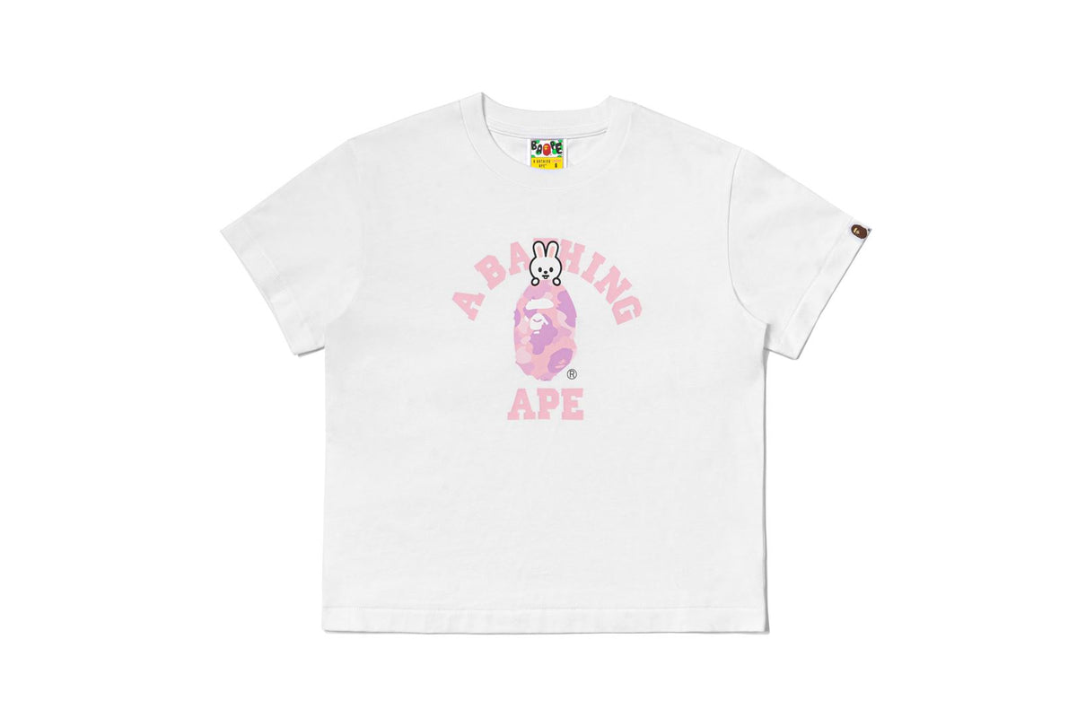 BAPE X STRAY KIDS 】LEEBIT COLLEGE TEE | bape.com