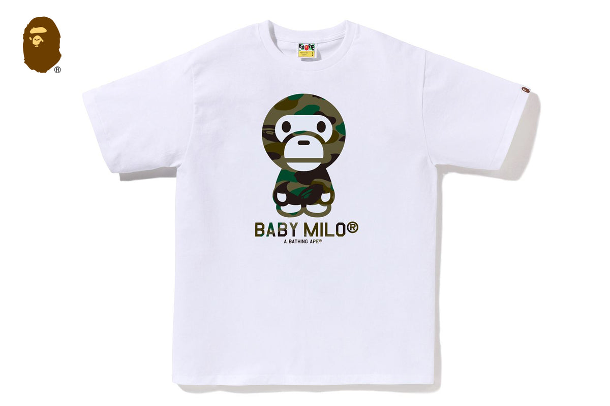 1ST CAMO BABY MILO TEE | bape.com