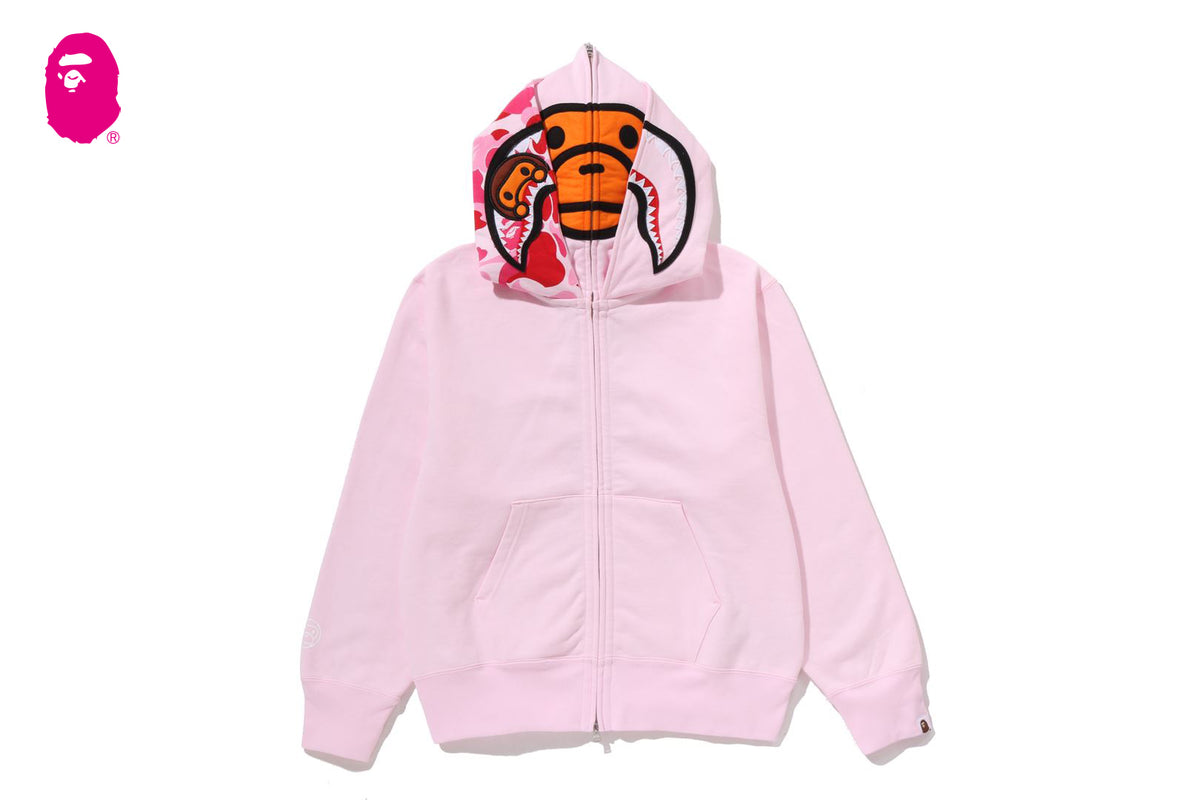 MILO SHARK FULL ZIP DOUBLE HOODIE | bape.com