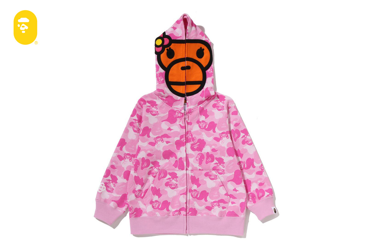 FROM JAPAN公式アカウント01 　【希少】BAPE BABY M BABY LISA ABC CAMO ZIP HOODIE | bape.com