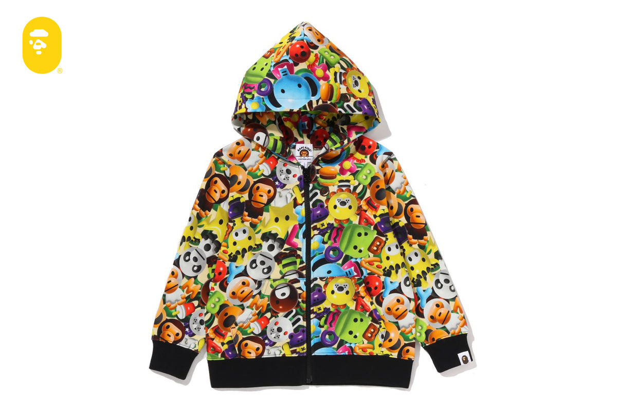 3D MILO ALL FRIENDS ZIP HOODIE | bape.com