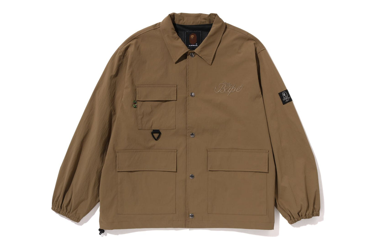 MR BATHING APE RELAXED FIT COACH JACKET | bape.com