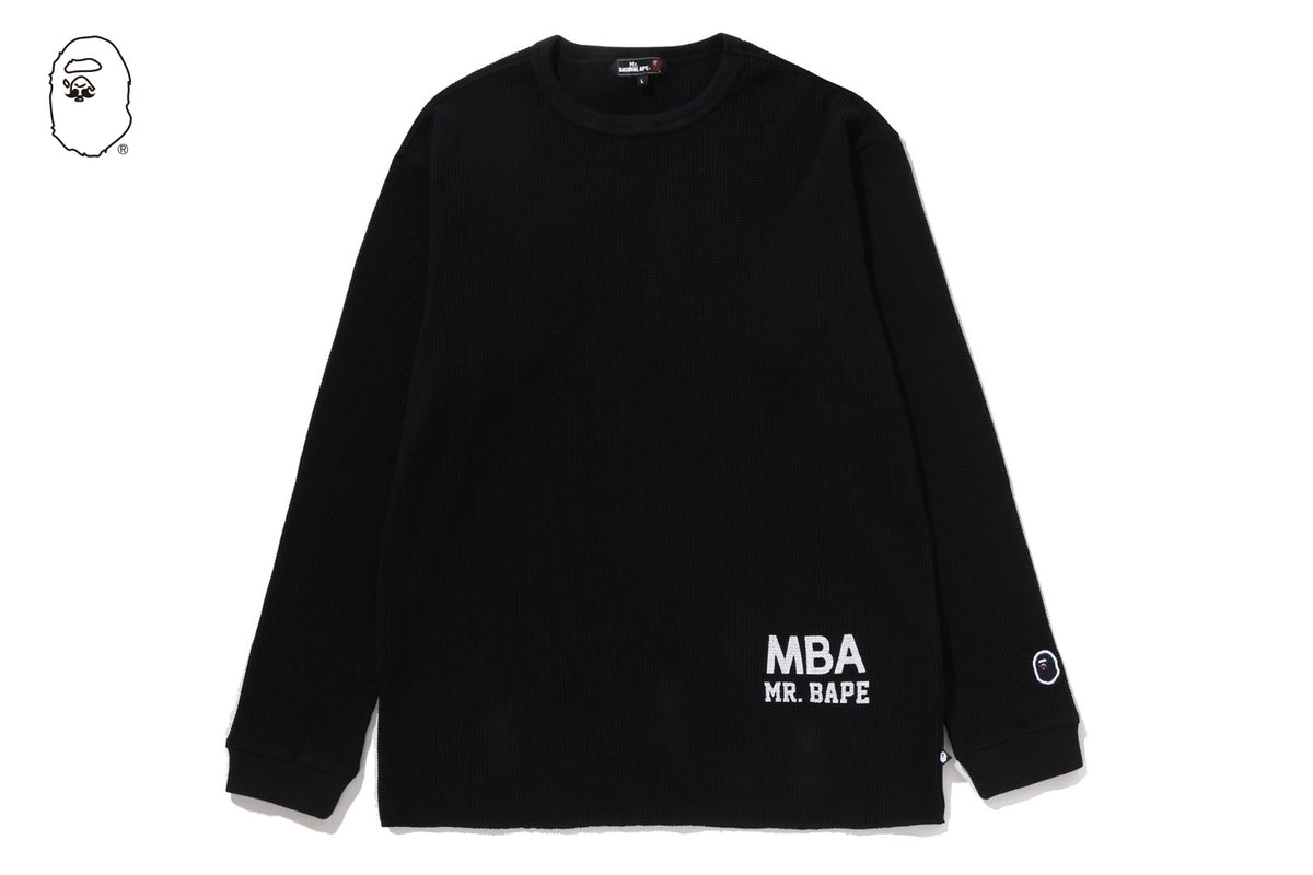 WAFFLE BASIC LS TEE | bape.com