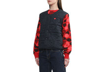 HEART QUILTED ARMY LINER VEST