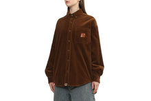 PU BADGE CORDUROY SHIRT JACKET