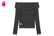 OFF SHOULDER RIB SWEATER