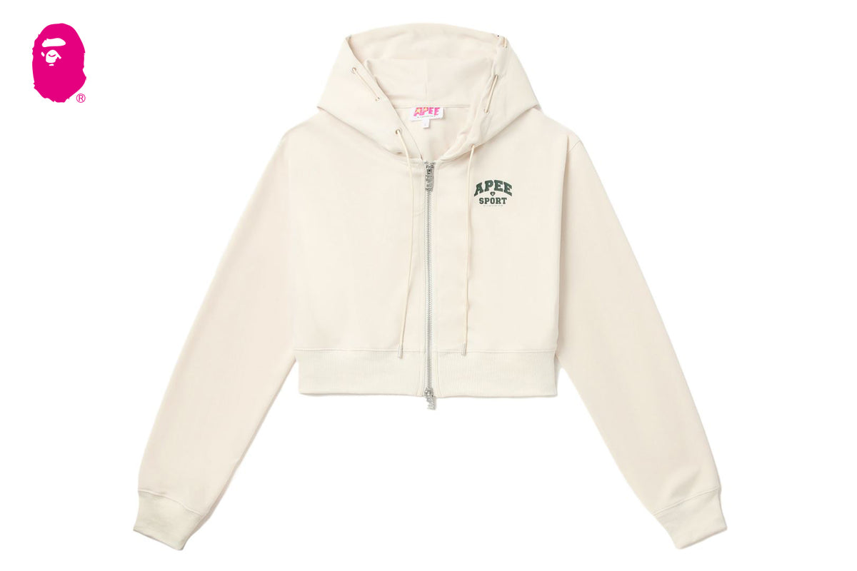 ZIP UP CROP HOODIE | bape.com