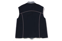 BAPY FABRICMIXED VEST JACKET