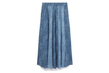 BAPY TWO-TONE DENIM SKIRT