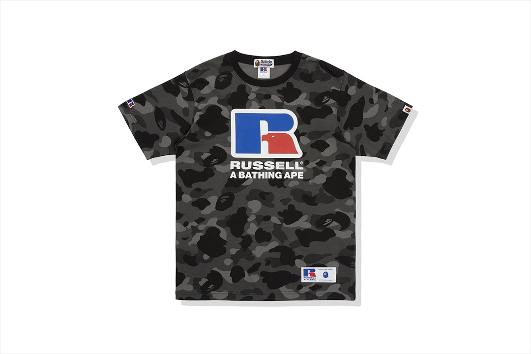 【 BAPE X RUSSELL 】COLOR CAMO TEE