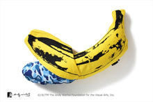 【 BAPE X MEDICOM TOY X ANDY WARHOL 】ABC CAMO BANANA CUSHION S
