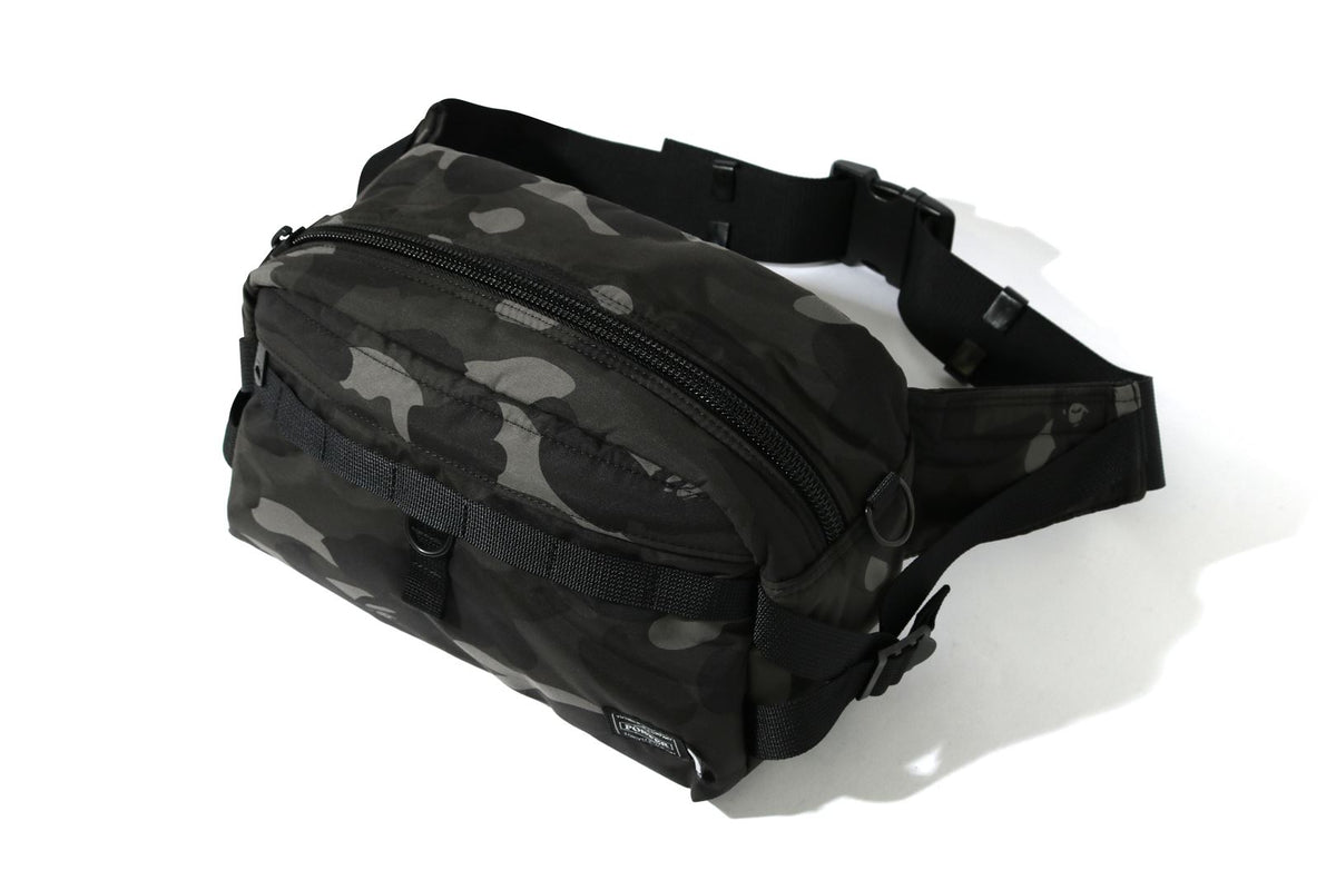 【 BAPE X PORTER 】 COLOR CAMO WAIST BAG | bape.com