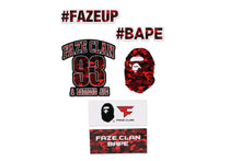 【 BAPE X FAZE CLAN 】STICKER SET