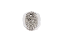 APE HEAD CRYSTAL STONE RING