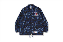 【 BAPE X RUSSELL 】COLOR CAMO COLLEGE COACH JACKET