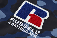 【 BAPE X RUSSELL 】COLOR CAMO COLLEGE COACH JACKET