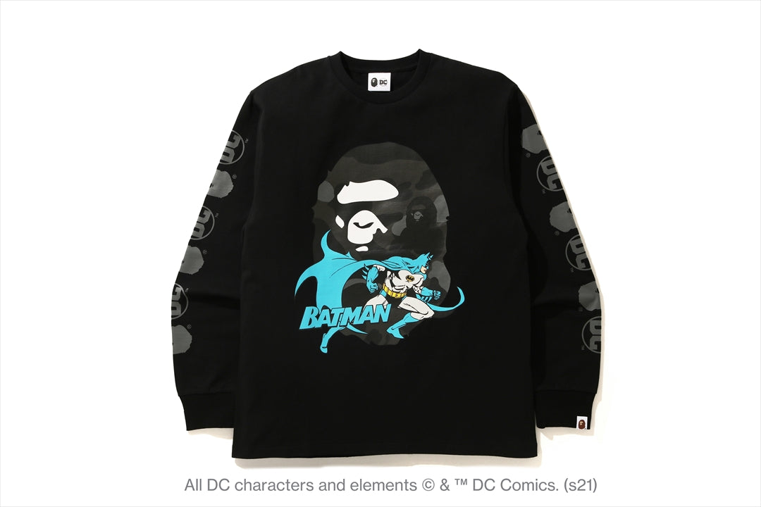 BAPE X DC 】BATMAN LONG SLEEVE TEE | bape.com