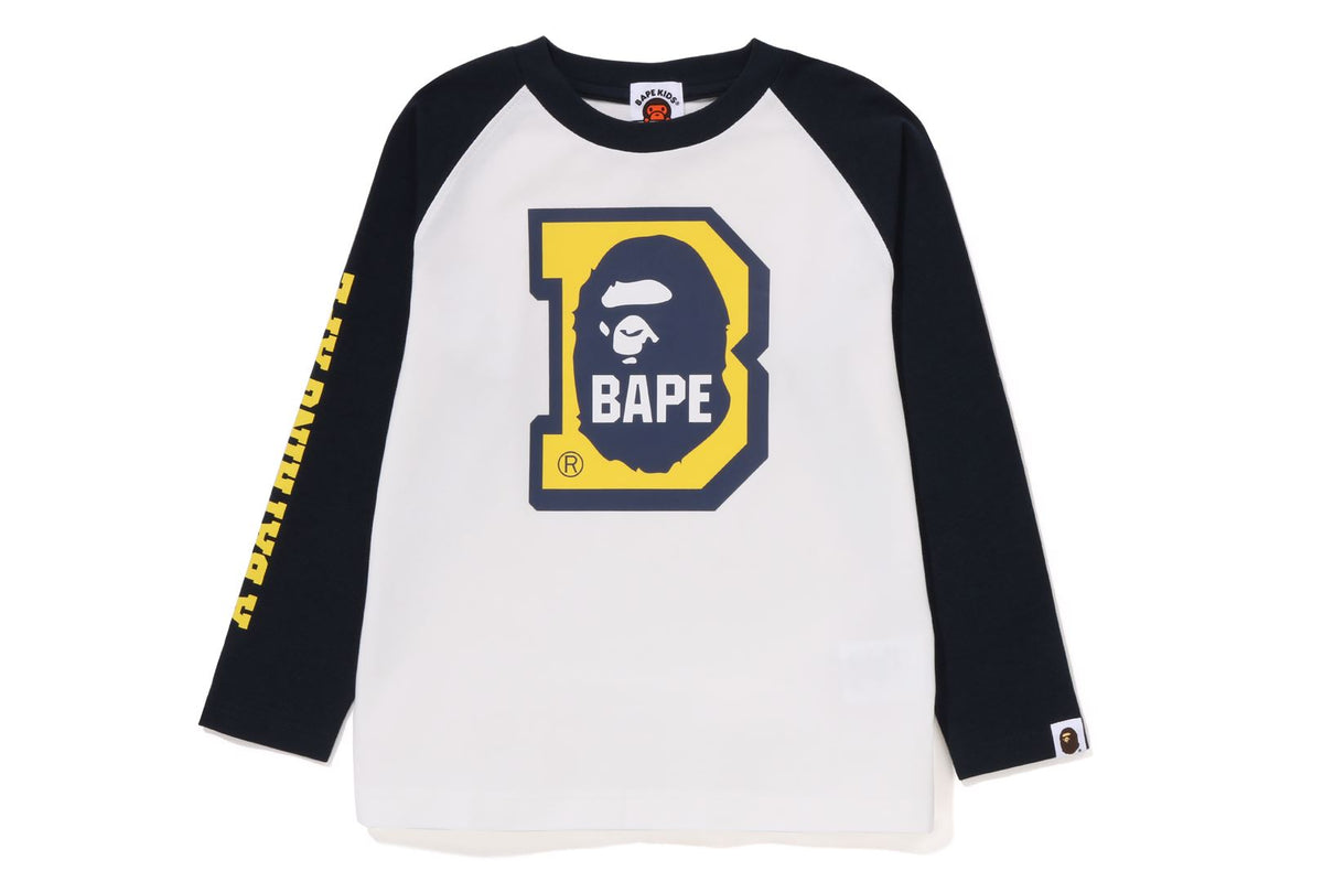 APE HEAD B RAGLAN L/S TEE | bape.com