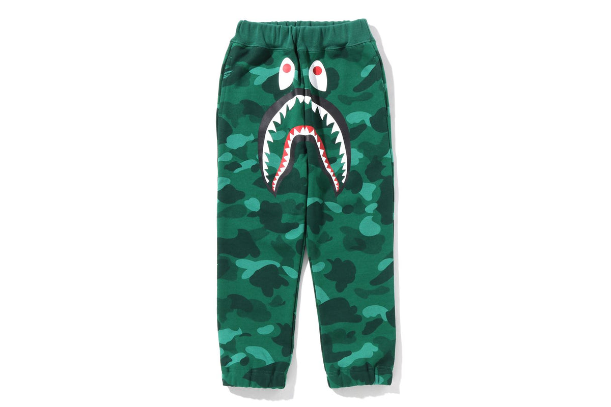 COLOR CAMO SHARK SWEAT PANTS | bape.com