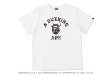 【 BAPE X MEDICOM TOY 】BE@RBRICK CAMO BE@R COLLEGE TEE