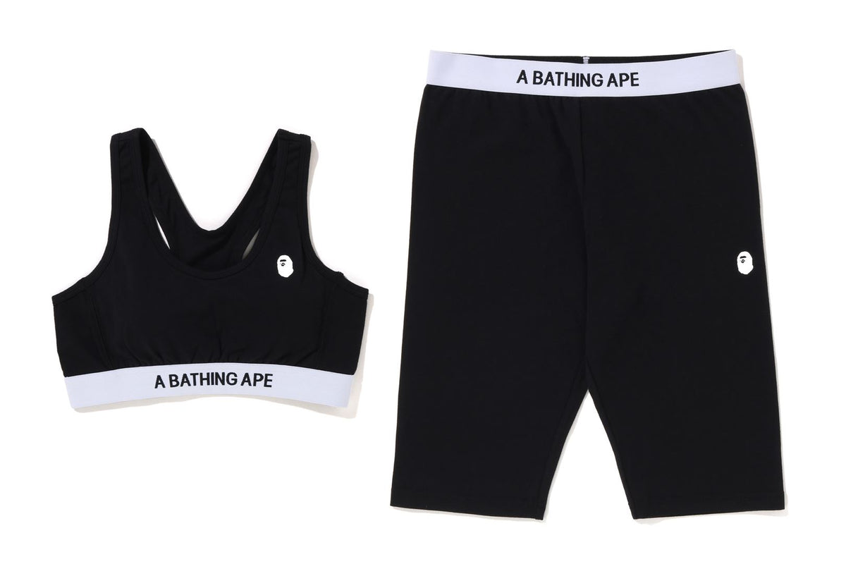 A BATHING APE SPORT BRA BIKER SHORTS SET | bape.com