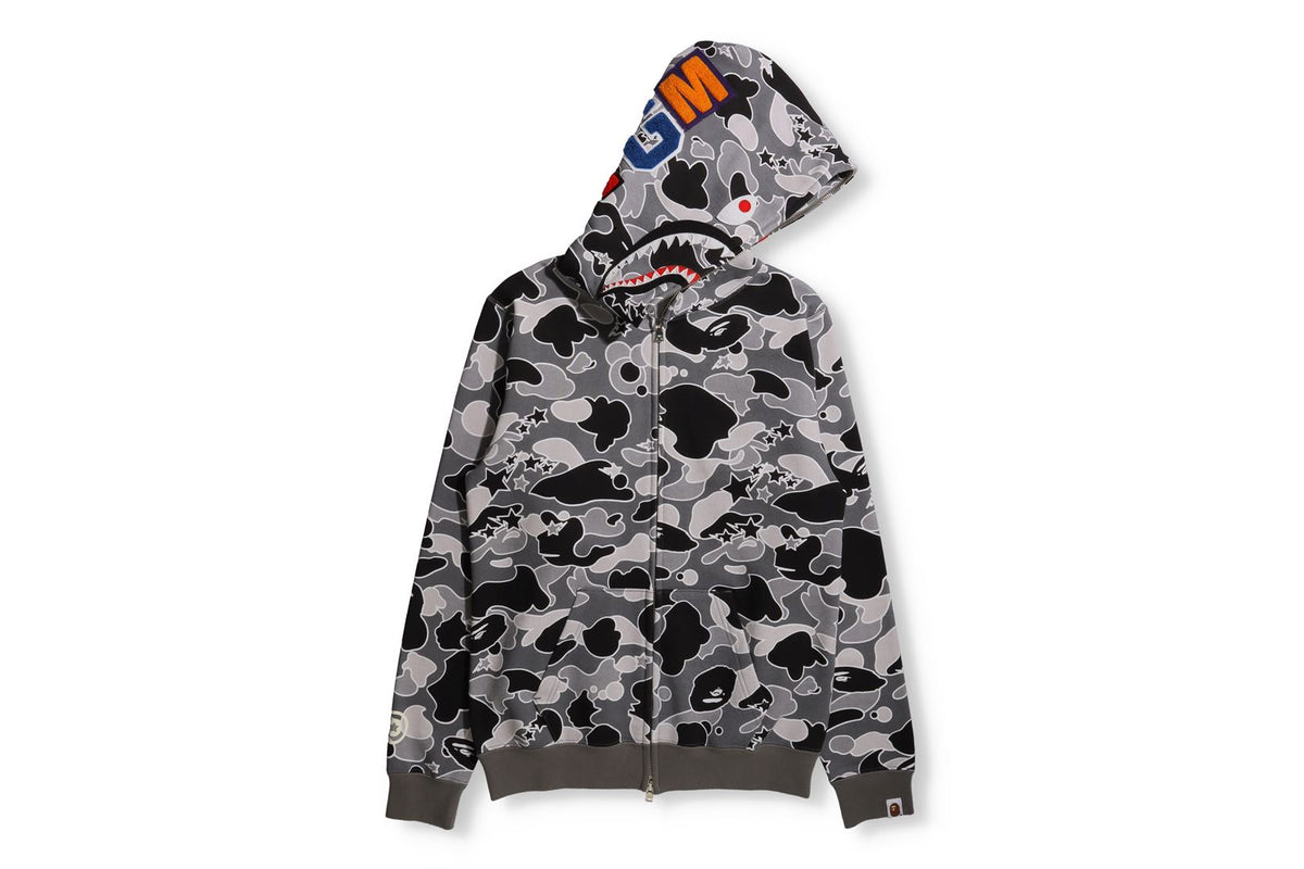 Bape Sta Hoodie Shark STA CAMO SHARK FULL ZIP HOODIE