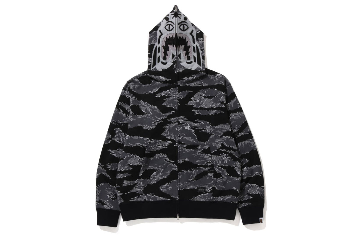 TIGER CAMO TIGER RELAXED FIT FULL ZIP HOODIE | bape.com