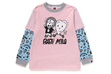 【 BAPE KIDS X CHOCOMOO 】MILO FRIENDS LAYERED L/T TEE