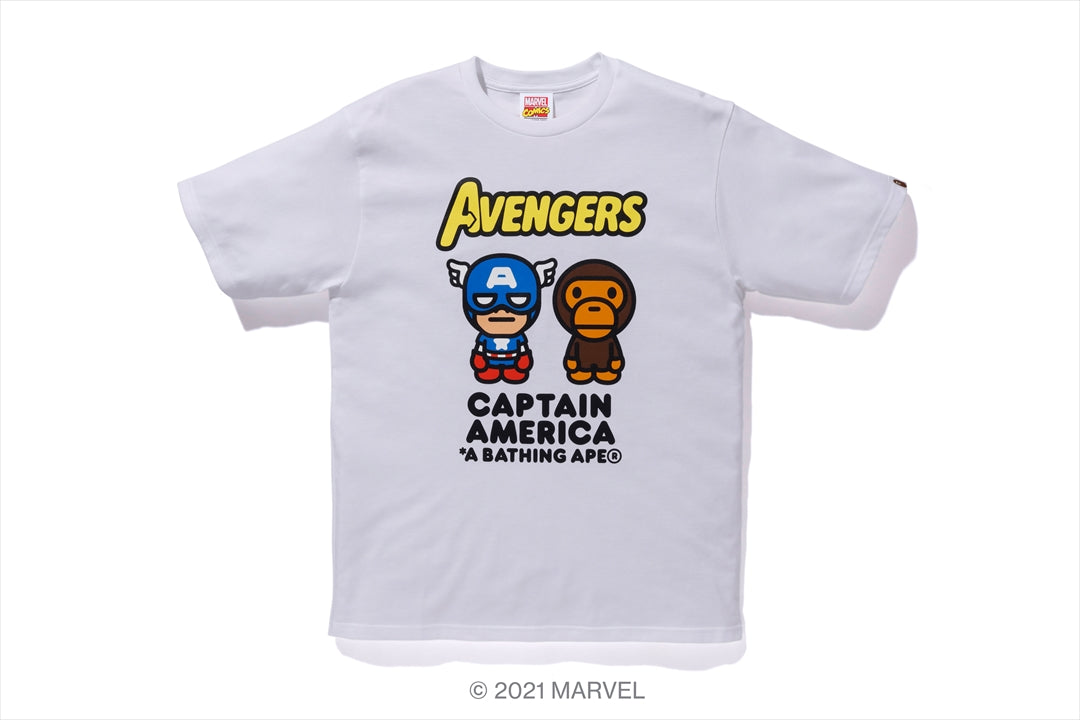 BAPE X MARVEL MILO CAPTAIN AMERICA TEE