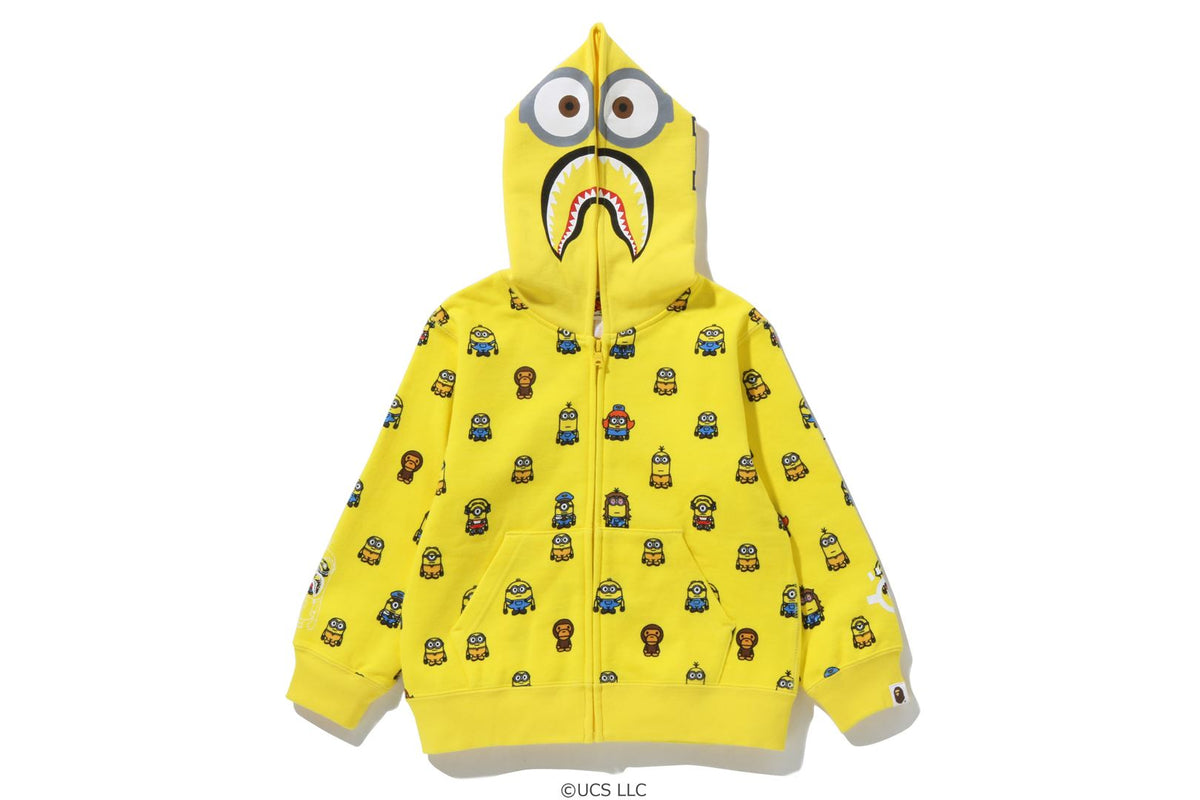 BAPE X MINIONS SHARK ZIP HOODIE bape