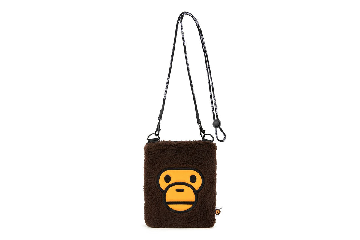 New A Bathing Ape BABY MILO Face FUR SHOULDER BAG BAPE Kids