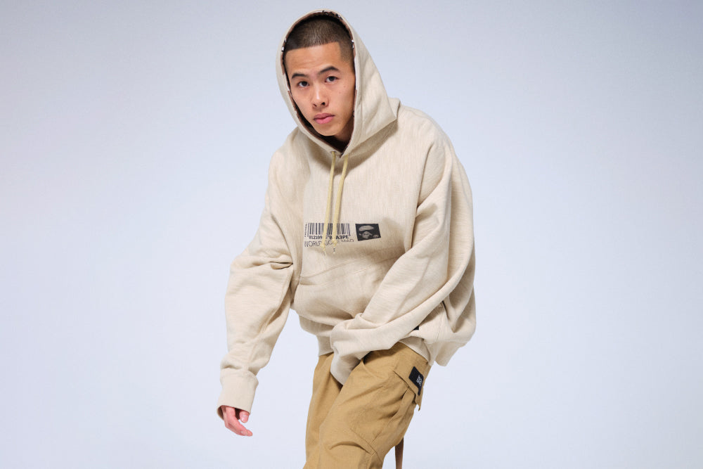 MILITARY LOOSE FIT PULLOVER HOODIE