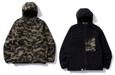 1ST CAMO REVERSIBLE HOODIE JACKET | bape.com