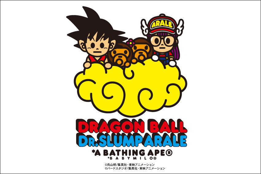 A BATHING APE? x DRAGON BALL + Dr. SLUMP ARALE