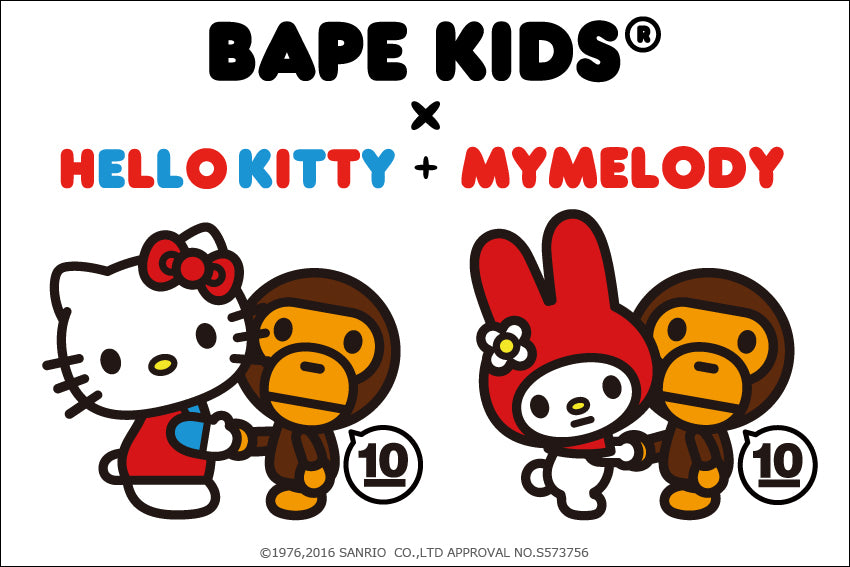 BAPE KIDS® 10TH ANNIVERSARY COLLECTION BAPE KIDS® x HELLO KITTY / MY MELODY