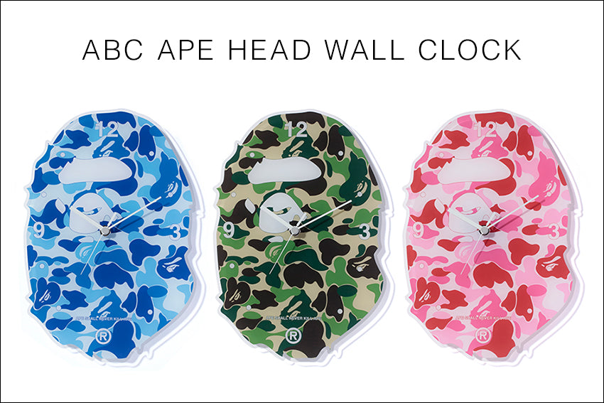 ABC APE HEAD WALL CLOCK