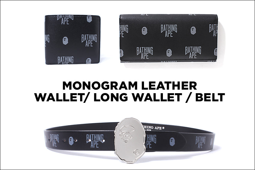 MONOGRAM LEATHER WALLET/ LONG WALLET / BELT